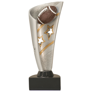 Football Banner award trophy - 8½ inches