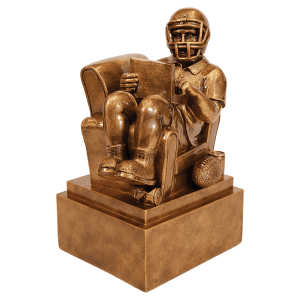 Personalized Fantasy Football Man in Chair Award Trophy - 9 inches