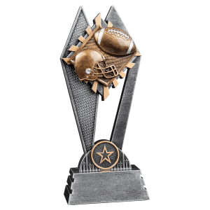 Football Sun Ray award trophy - 8 inches