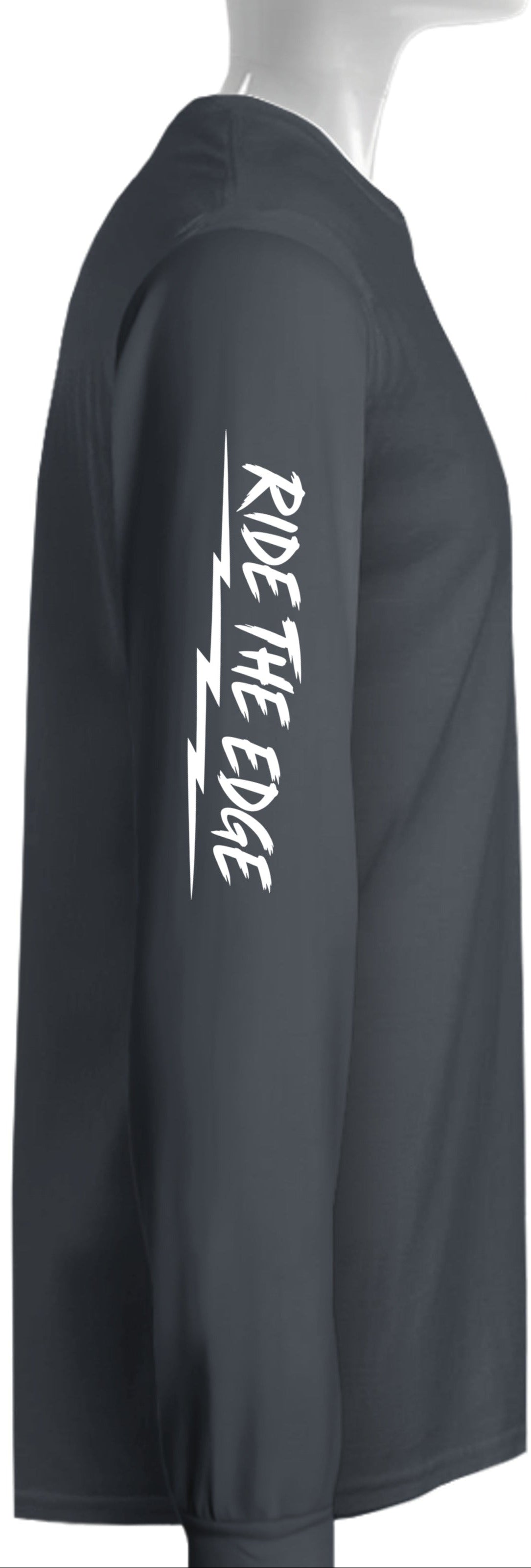 Wilderness Wheelers Ride the Edge Long Sleeve Shirt – White Print