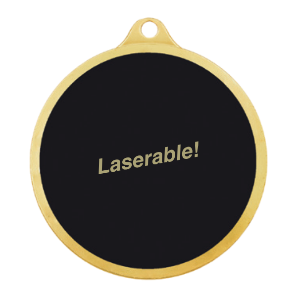 Black laserable reverse of Radiance medal