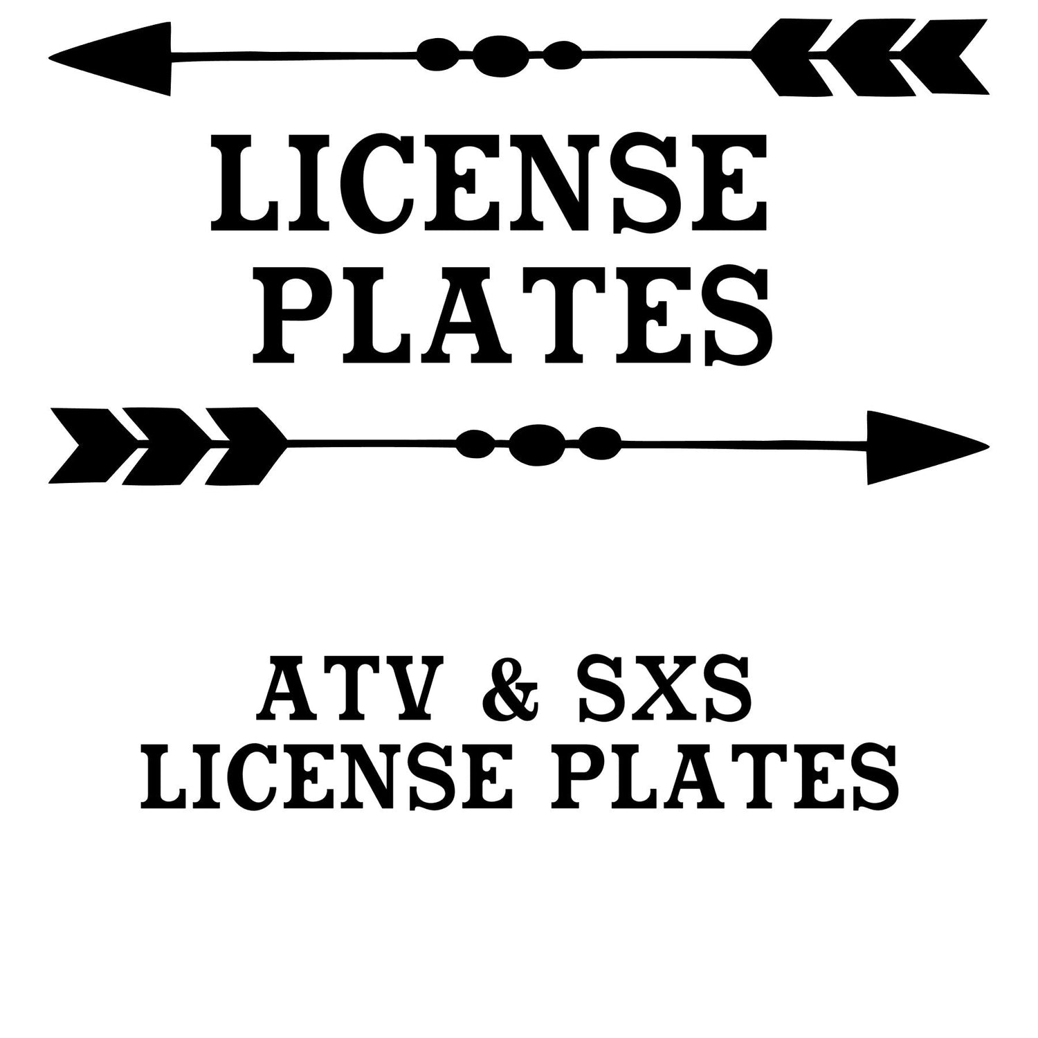 LICENSE PLATES