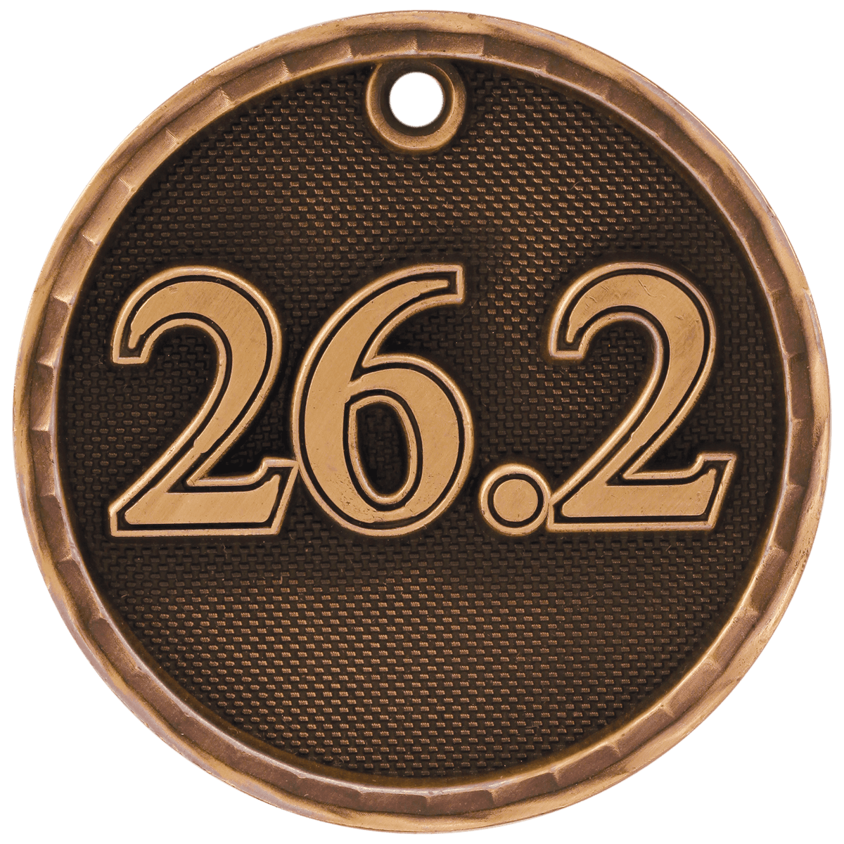 Antique Bronze 2 inch 3-D Marathon medal