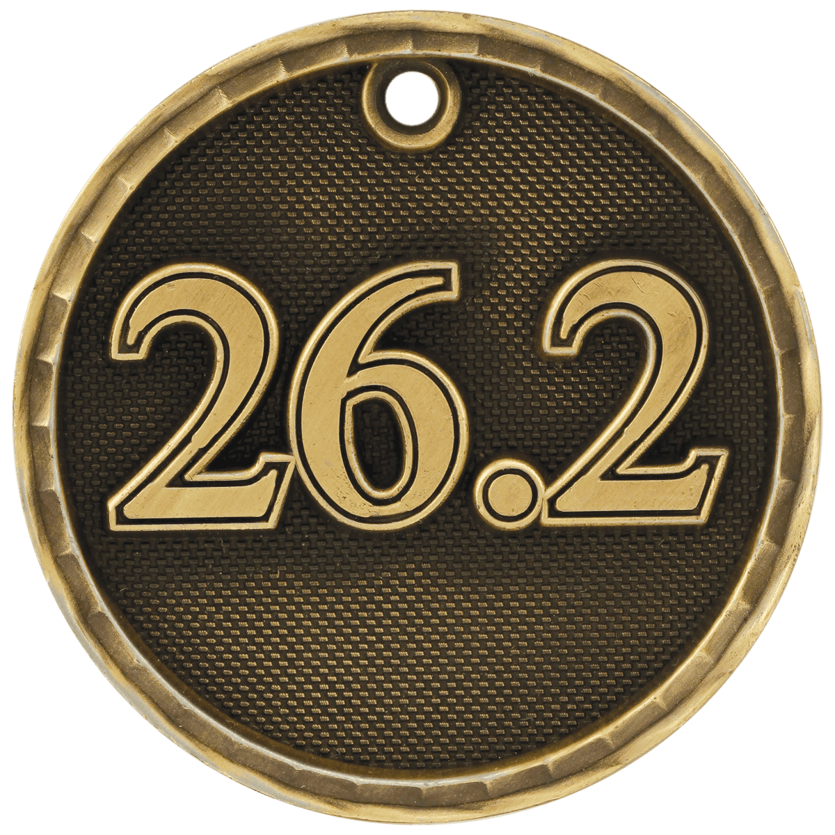 Antique Gold 2 inch 3-D Marathon medal