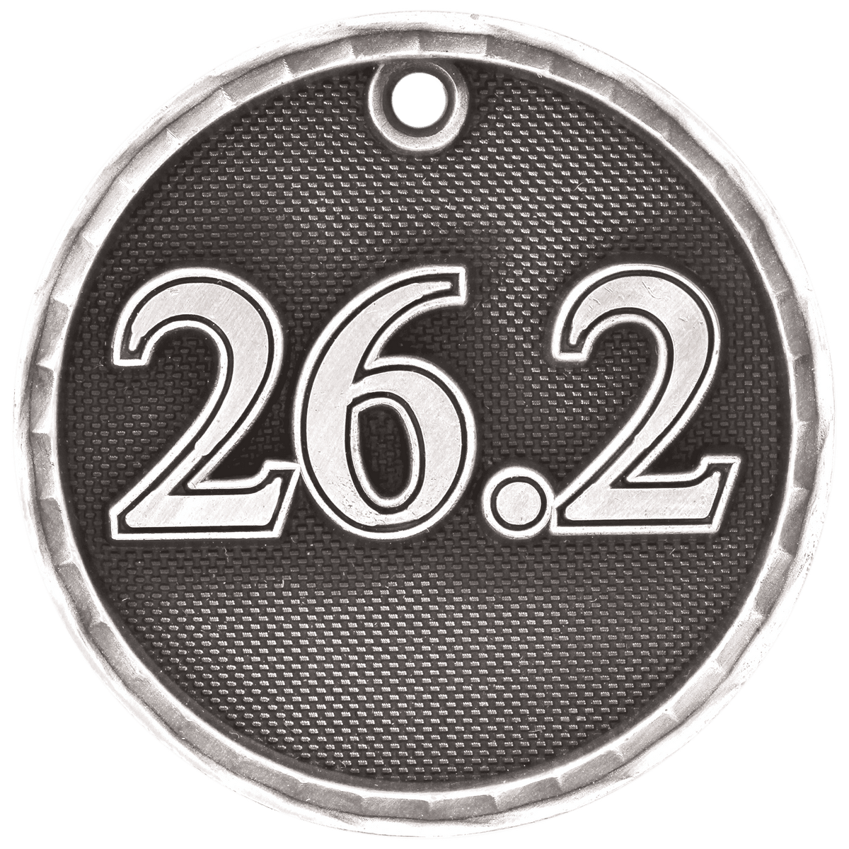 Antique Silver 2 inch 3-D Marathon medal