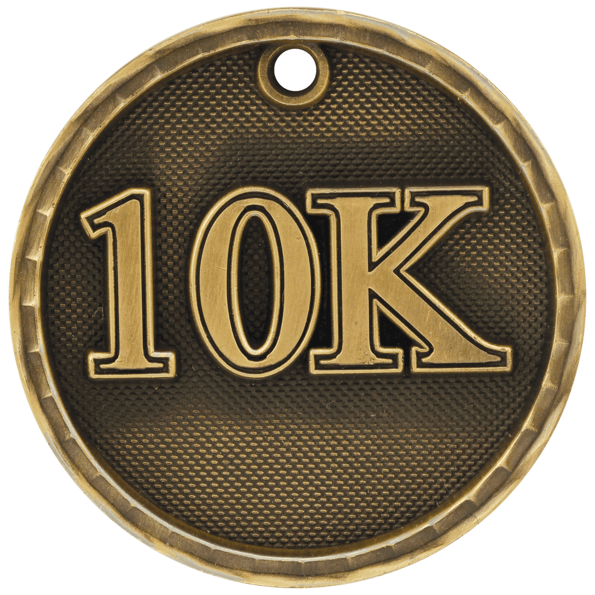 Antique Gold 2 inch 3-D 10K medal