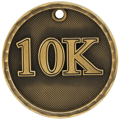 Antique Gold 2 inch 3-D 10K medal