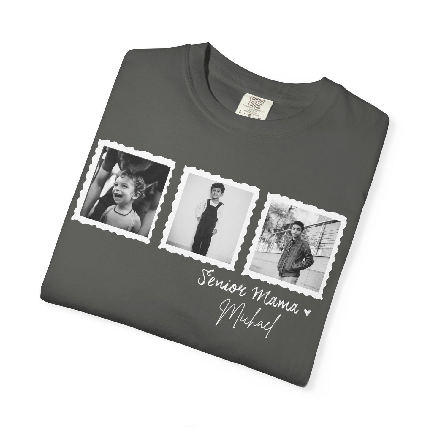 Custom Senior Photo Shirt – Personalized Name 3-Image Design