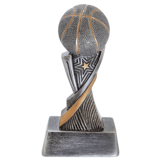 Basketball Aspire award trophy - 6 inches