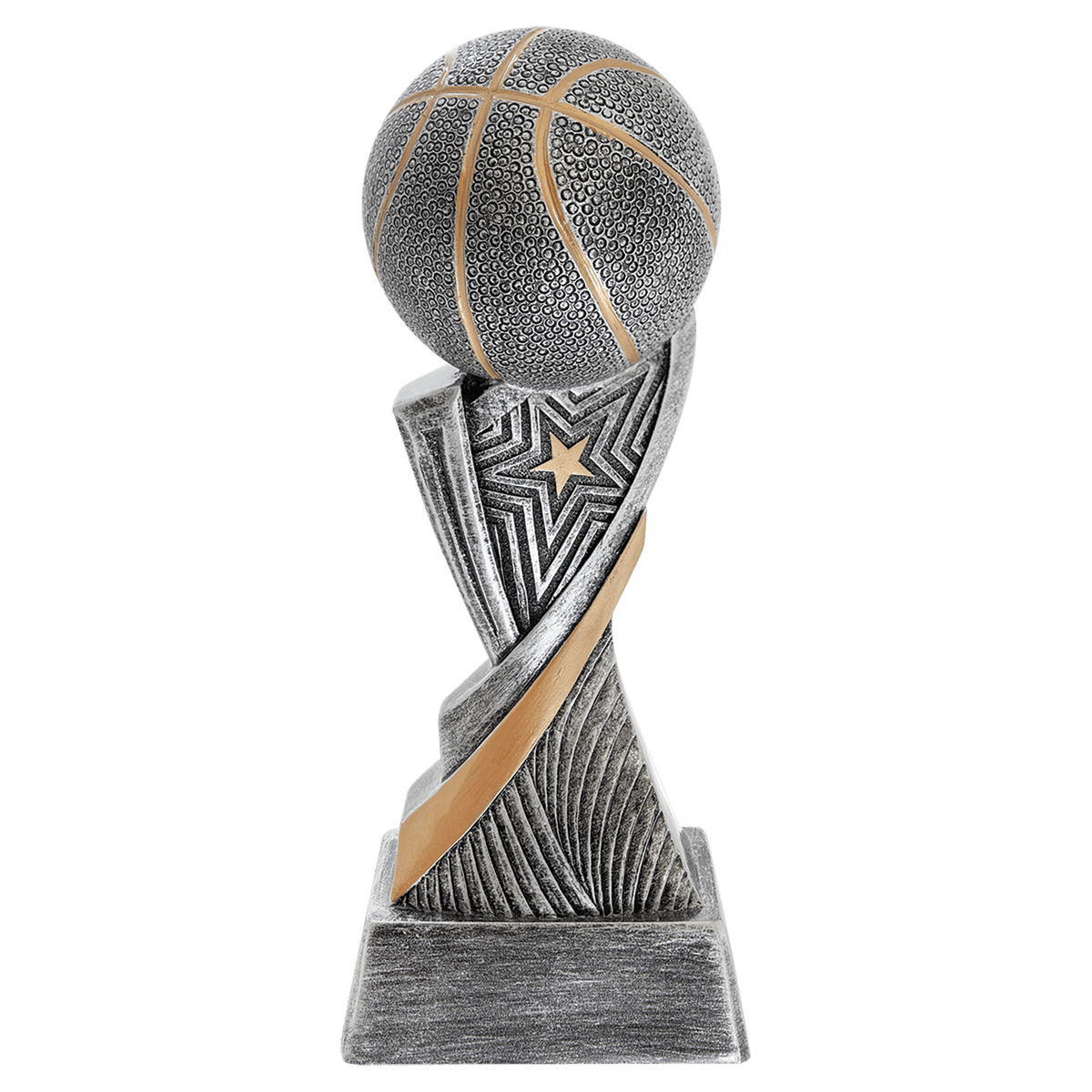 Basketball Aspire award trophy - 8 inches