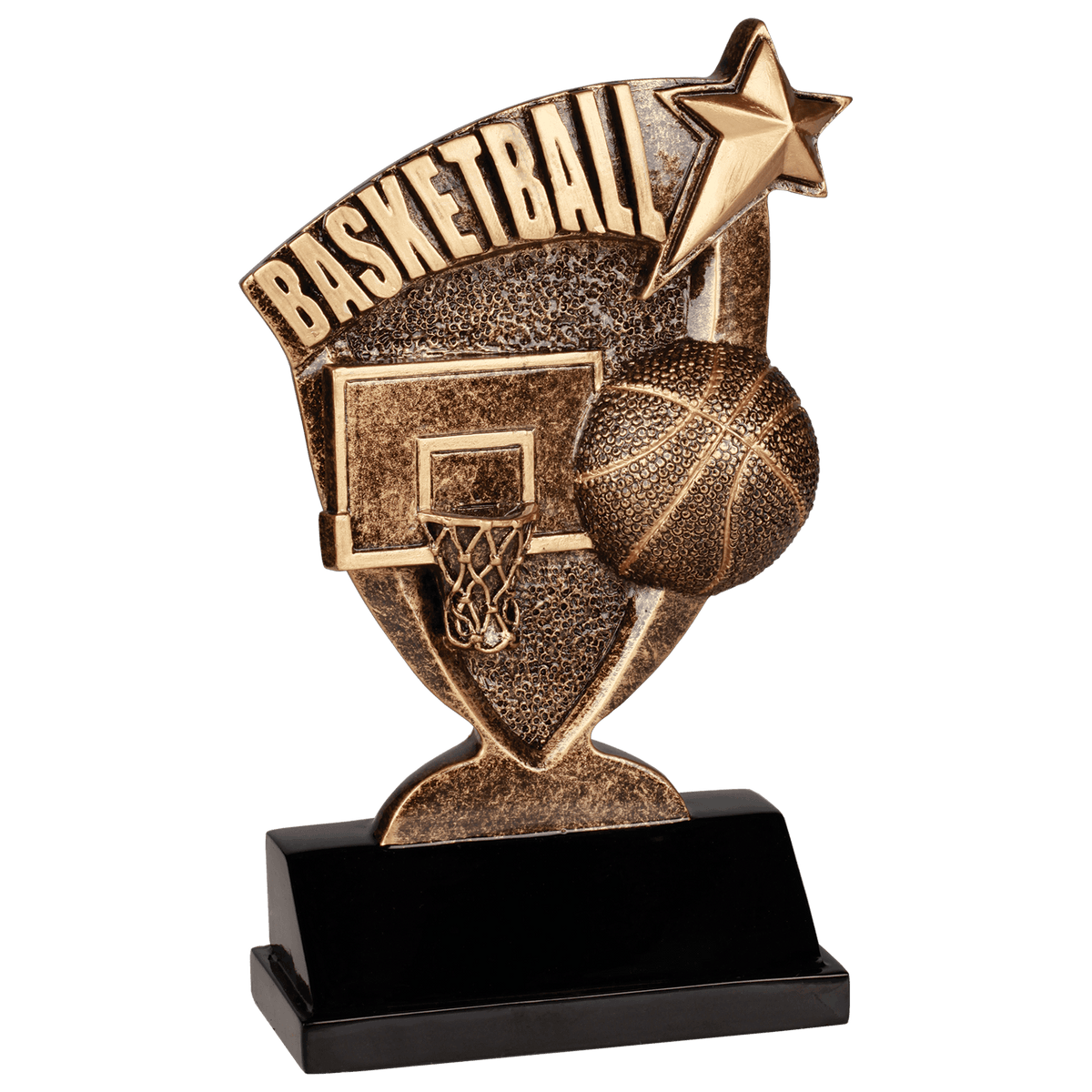 Basketball Broadcast award trophy - 6 inches
