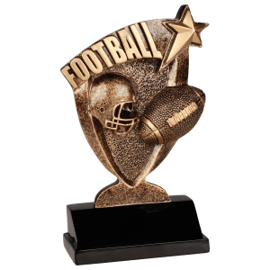 Football Broadcast award trophy - 6 inches