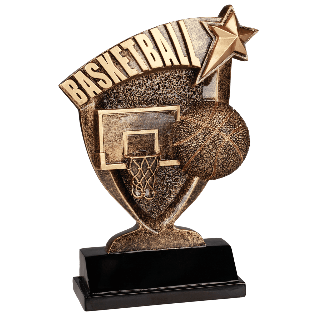 Basketball Broadcast award trophy - 7 inches