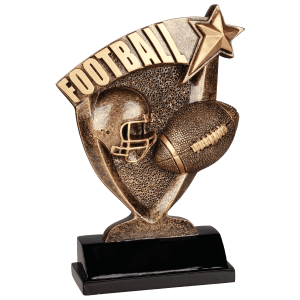Football Broadcast award trophy - 7 inches