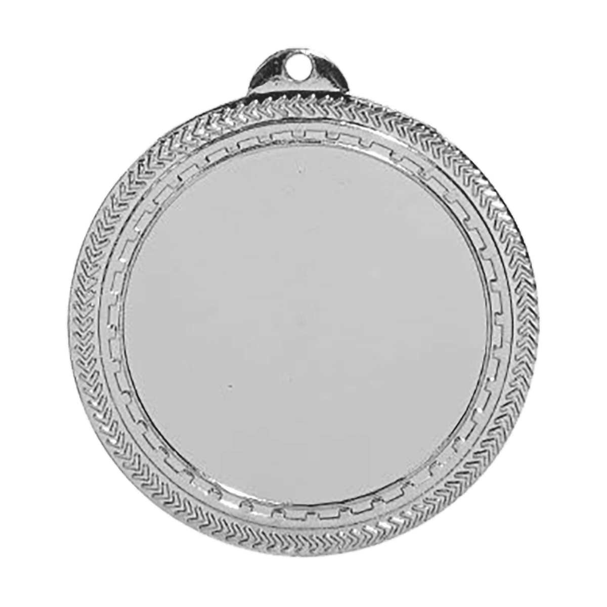 Silver Custom Double-Sided BriteLazer Photo & Logo Award Medal