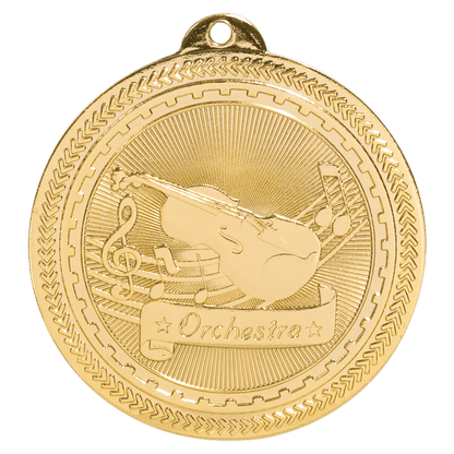 2 inch Bright Gold Orchestra BriteLazer Medal