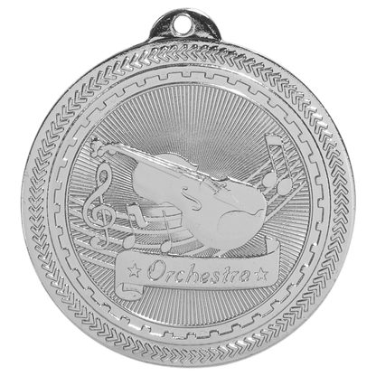 2 inch Bright Silver Orchestra BriteLazer Medal