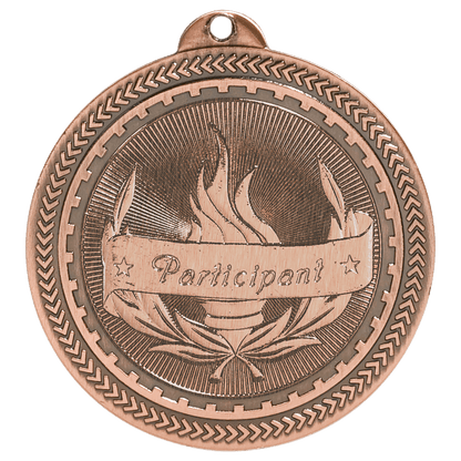 2 inch Antique Bronze Participant BriteLazer Medal