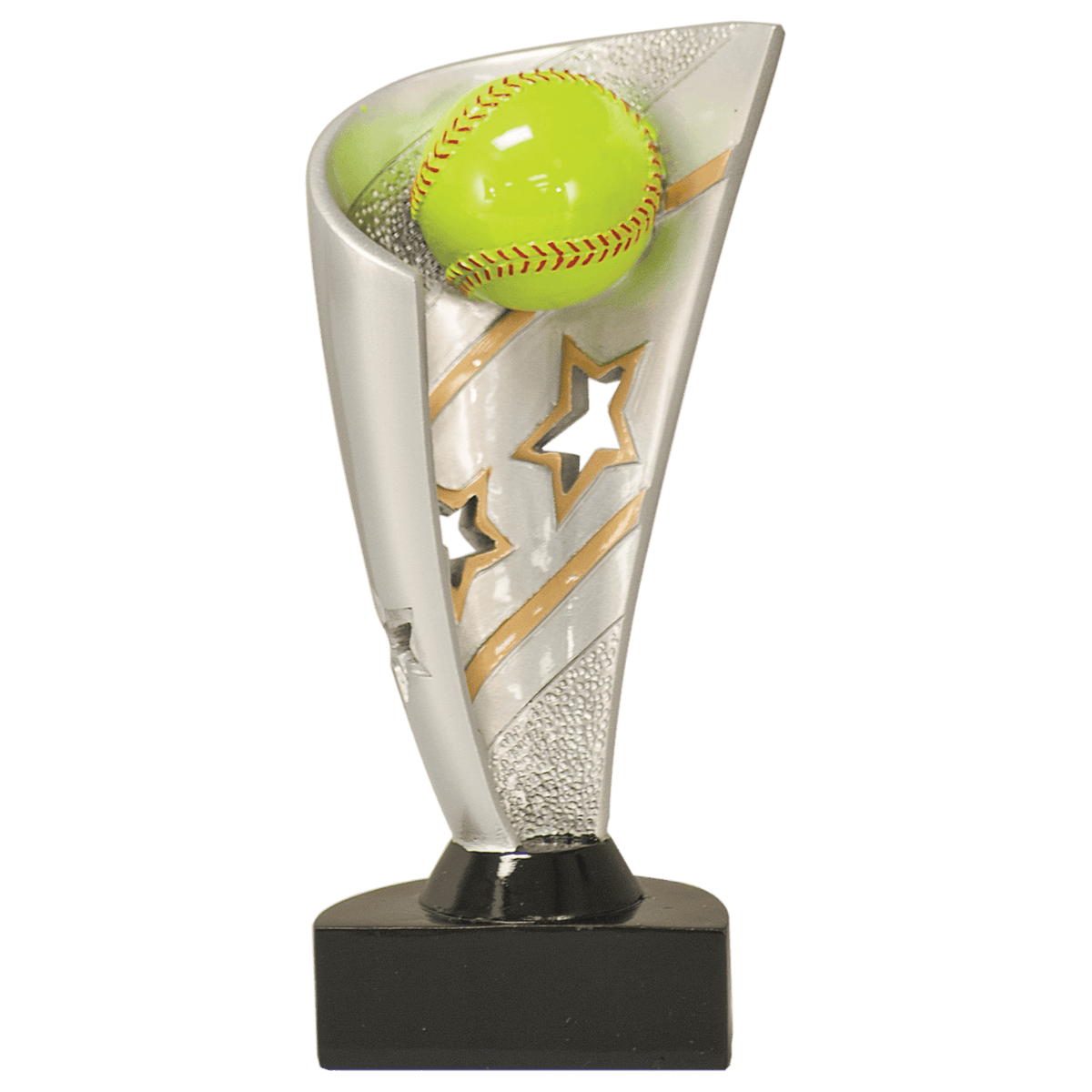 Softball Banner award trophy - 7 inches