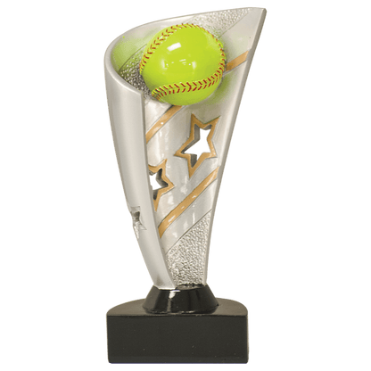 Softball Banner award trophy - 7 inches