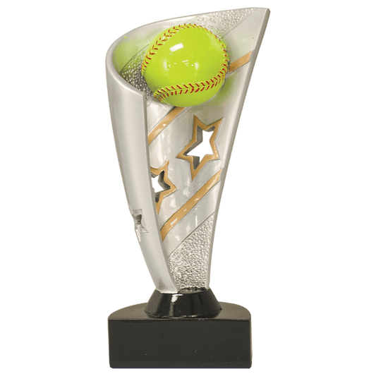 Softball Banner award trophy - 7 inches