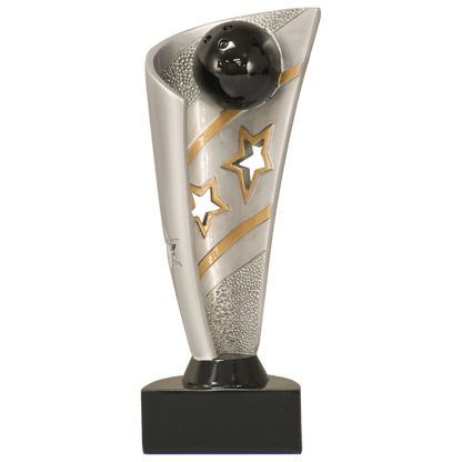 Bowling Banner award trophy - 8½ inches