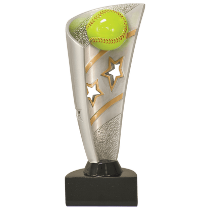 Softball Banner award trophy - 8½ inches