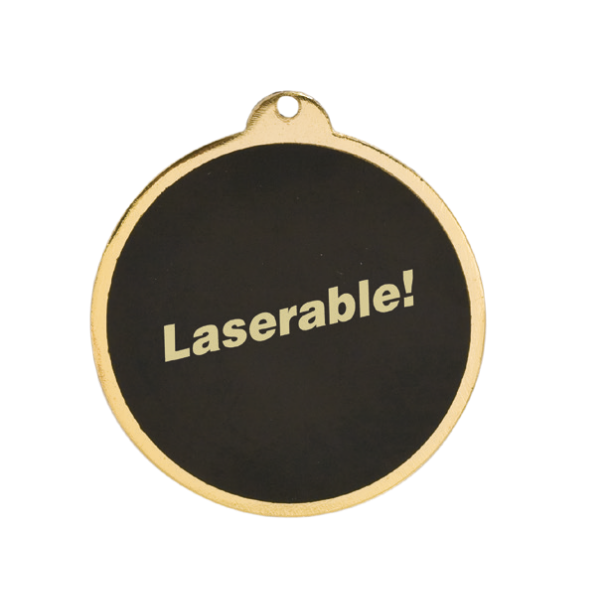 BriteLazer medal laserable back