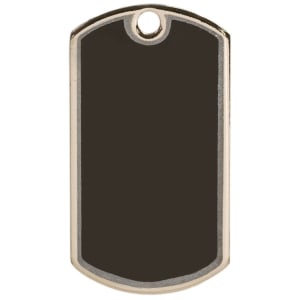 Custom dog tag award front