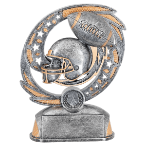 Football Hurricane award trophy - 6½ inches