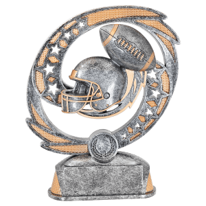 Football Hurricane award trophy - 7½ inches