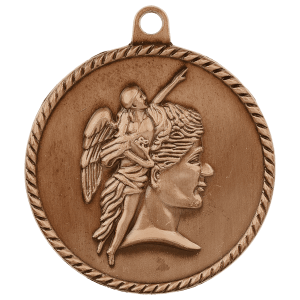2-inch Achievement High Relief medal in Antique Bronze