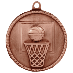 2" Basketball High Relief Custom Award Medals