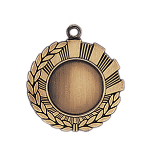 Mini Wreath custom medal - Antique Gold