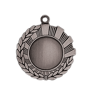 Mini Wreath custom medal - Antique Silver