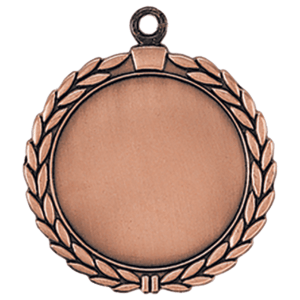 Laurel custom medal - Antique Bronze