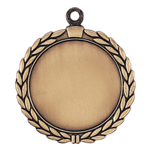 Laurel custom medal - Antique Gold