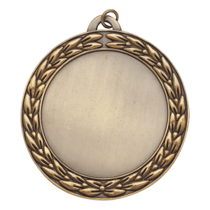 Classic Wreath custom medal - Antique Gold