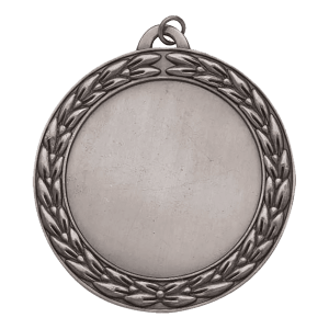 Classic Wreath custom medal - Antique Silver