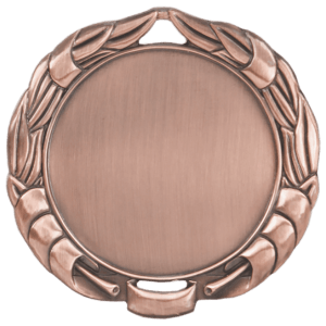 Sculpted Wreath custom medal - Antique Bronze