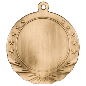 Starburst custom medal - Antique Gold
