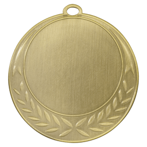 Half Wreath custom medal - Antique Gold