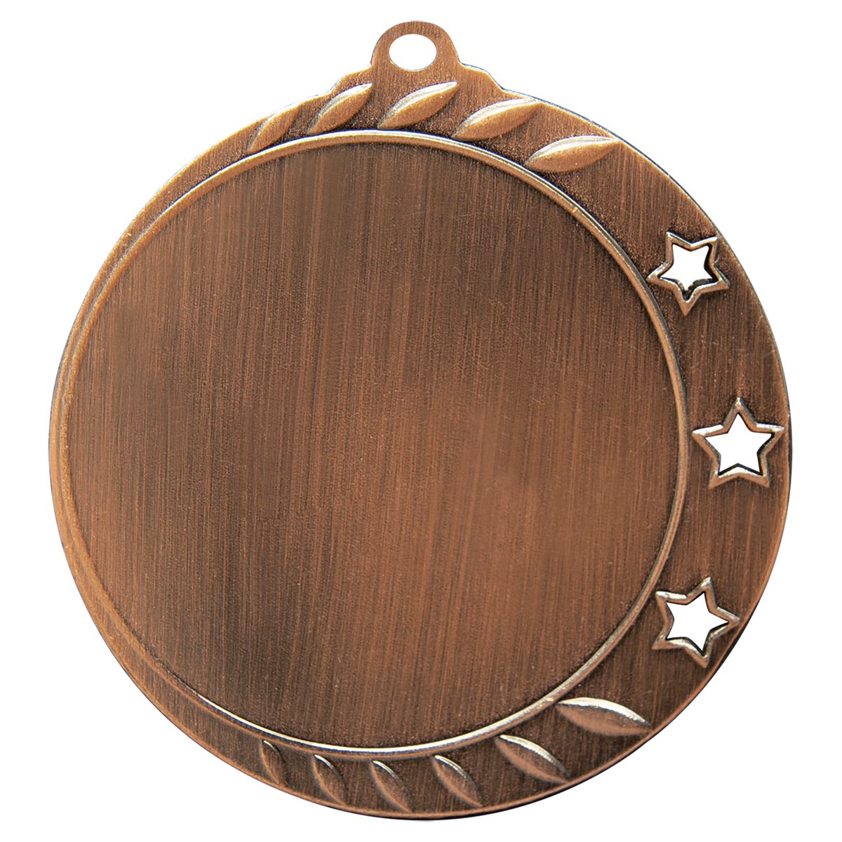 Bronze Custom Three-Star Photo & Logo Award Medal