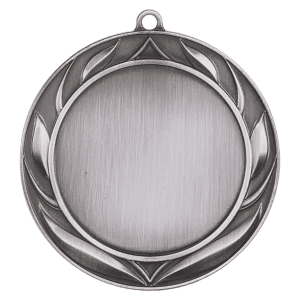 Laurel Wreath custom medal - Antique Silver
