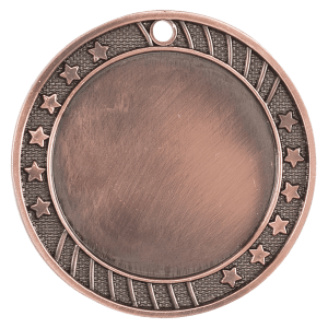Extra-Thick Twelve-Star custom medal - Antique Bronze