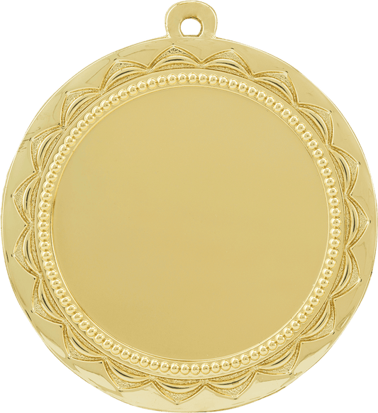 Gold Custom 2 3/4" Sunburst Photo & Logo Award Medal
