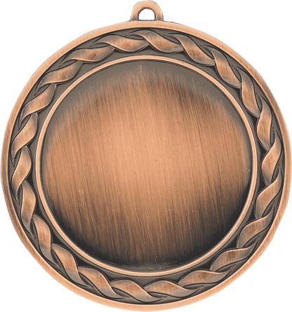 Bronze Custom 2 3/4" Weave Photo & Logo Award Medal