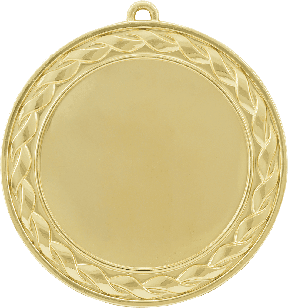 Gold Custom 2 3/4" Weave Photo & Logo Award Medal