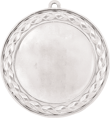 Silver Custom 2 3/4" Weave Photo & Logo Award Medal