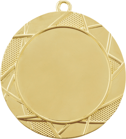 Gold Custom 2 3/4" Deco Photo & Logo Award Medal